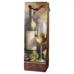 Punga cadou bauturi din hartie 12x36 cm