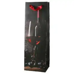 Punga cadou bauturi din hartie 12x36 cm