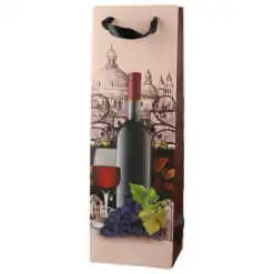 Punga cadou bauturi din hartie 12x36 cm