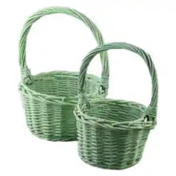 Set 2 cosuri din rachita cu maner