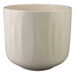 Ghiveci din ceramica Bagua crem 19x17 cm