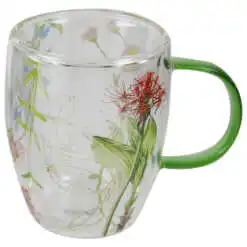 Cana de sticla cu perete dublu