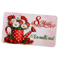 Magnet de frigider "8 Martie La multi ani!"