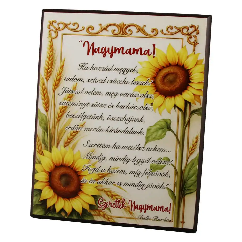 Placheta decorativa MDF "Nagymama! Ha hozzad megyek..." 20 x 25 cm Placheta decorativa MDF "Nagymama! Ha hozzad megyek..." 20 x 25 cm