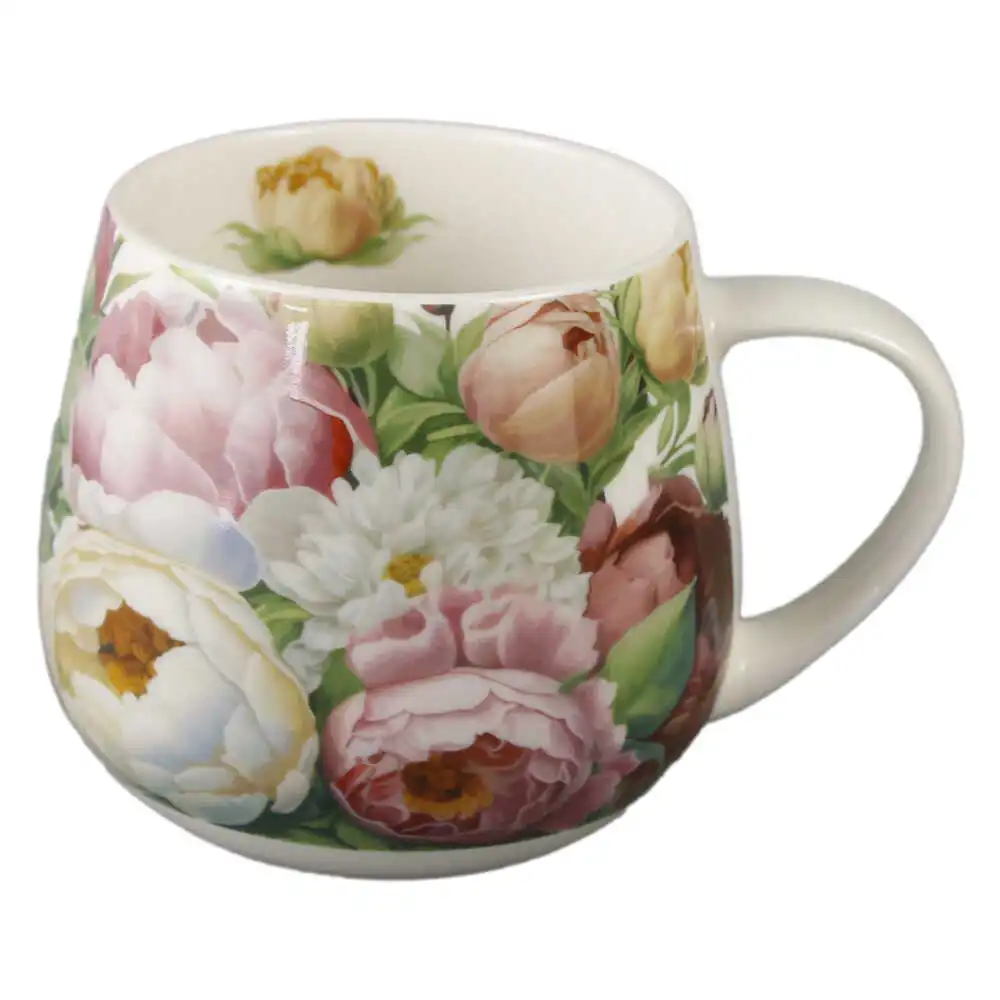 Cana din portelan 430 ml "Peonies" in cutie decorativa