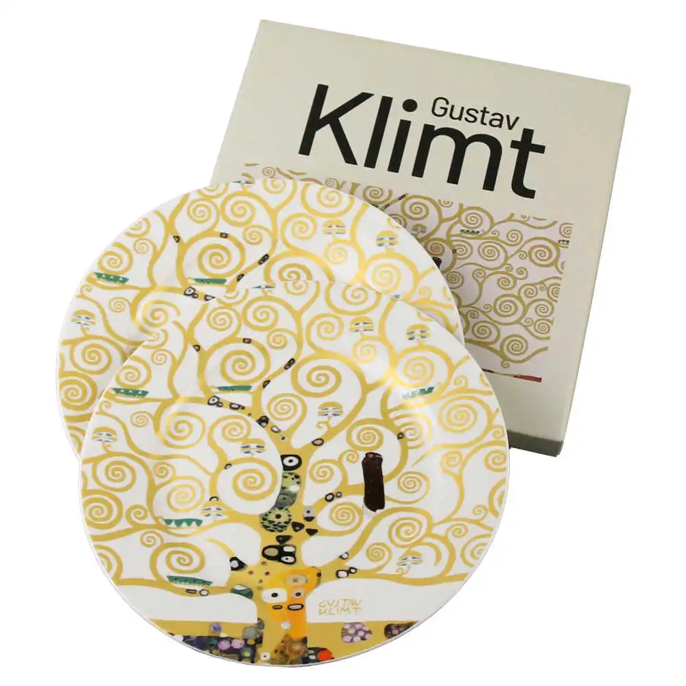 Set 2 farfurii desert 19 CM "Tree of Life" ecru Set 2 farfurii desert 19 CM "Tree of Life" ecru