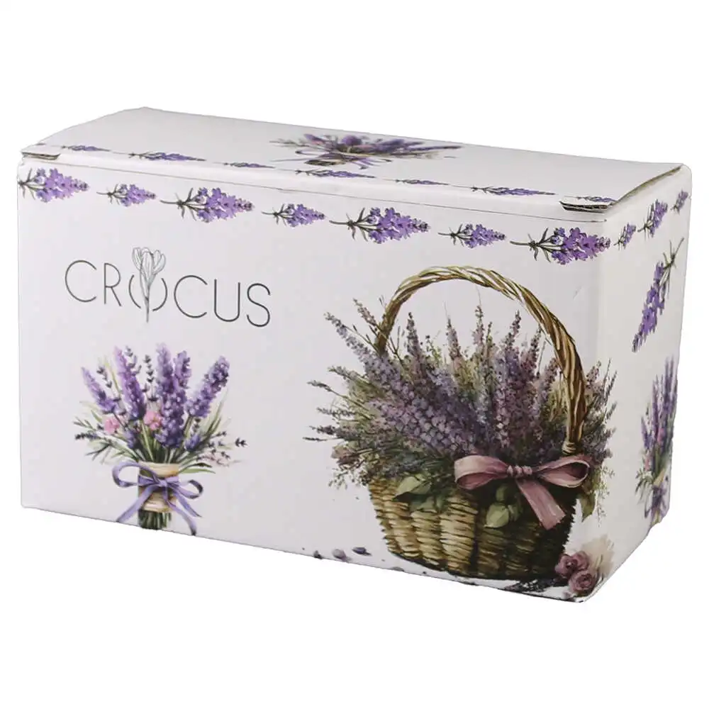 Set 2 cani din portelan 350 ml "Basket of Flowers-Lavanda"