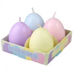 Set 4 Lumanari de Paste in forma de ou