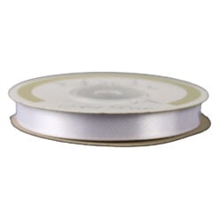 Rola panglica satin Alb 10 mm x 25 m Art Deco