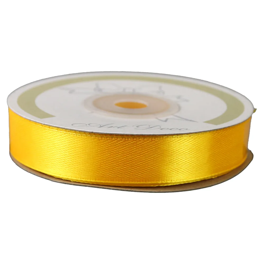 Rola panglica satin Galben 15 mm x 25 m Art Deco Rola panglica satin Galben 15 mm x 25 m Art Deco