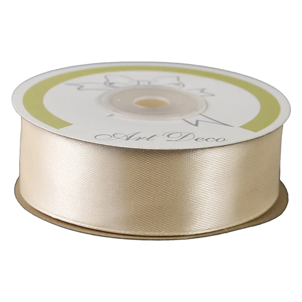 Rola panglica satin Crem 25 mm x 25 m Art Deco Rola panglica satin Crem 25 mm x 25 m Art Deco