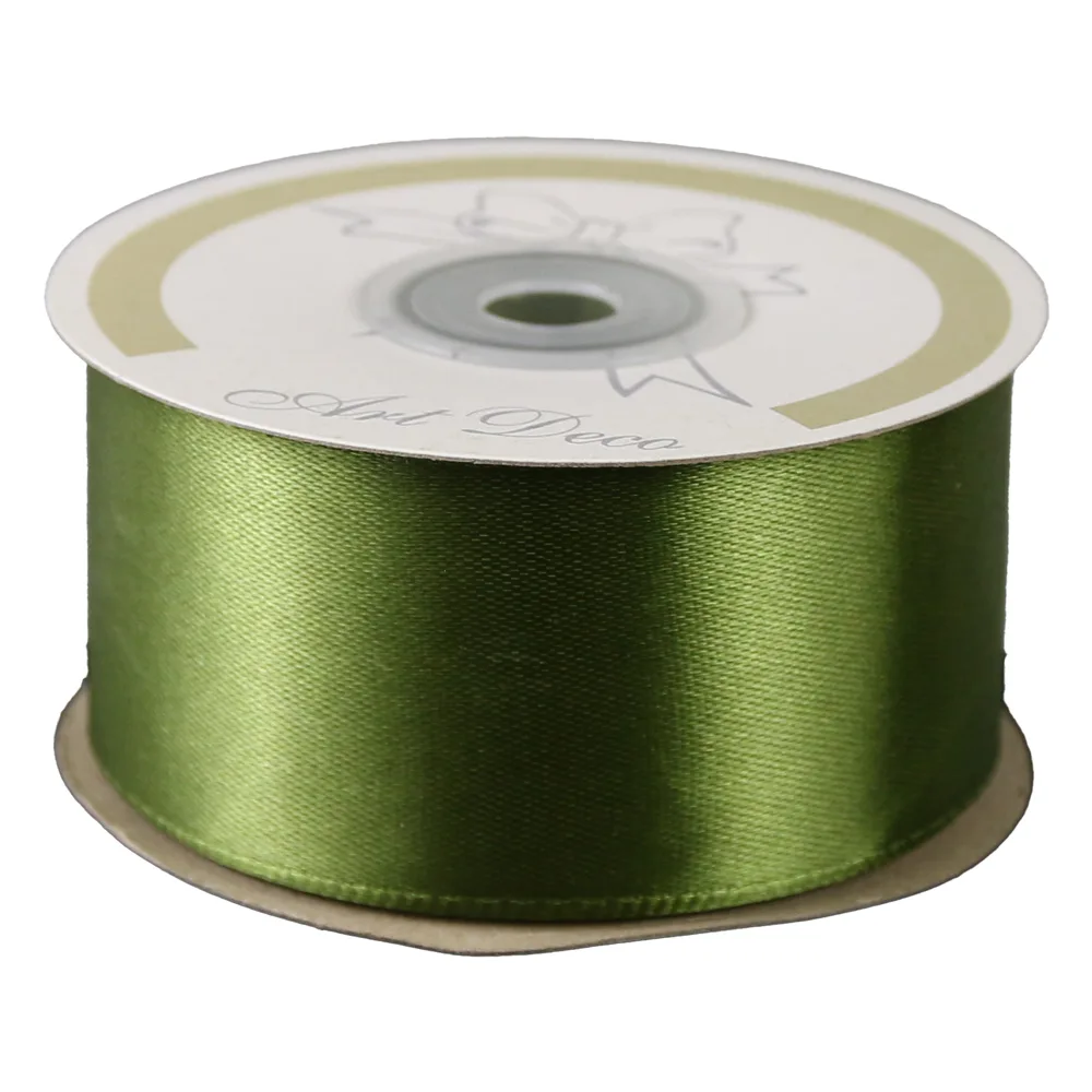 Rola panglica satin Verde 38 mm x 25 m Art Deco Rola panglica satin Verde 38 mm x 25 m Art Deco