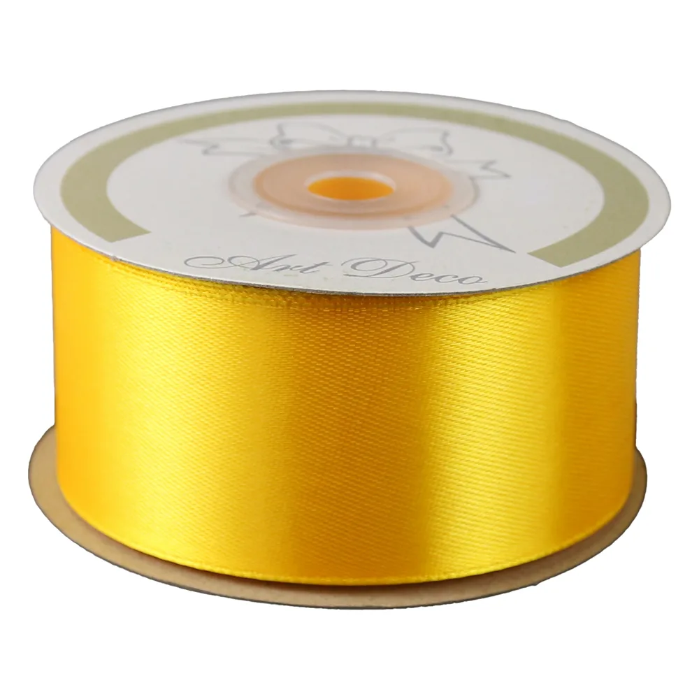 Rola panglica satin Galben 38 mm x 25 m Art Deco Rola panglica satin Galben 38 mm x 25 m Art Deco