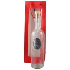 Sticla cu emblema metalica "Boldog Hazassagi Evfordulot"