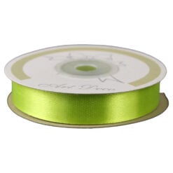 Rola panglica satin Verde lime 15 mm x 25 m Art Deco
