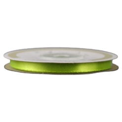 Rola panglica satin Verde lime 6 mm x 25 m Art Deco