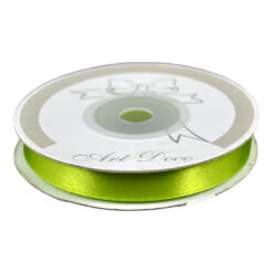 Rola panglica satin Verde deschis 10 mm x 25 m