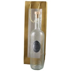 Sticla cu emblema metalica "40"