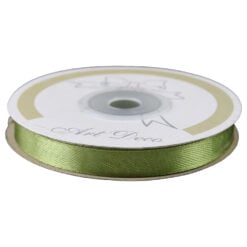 Rola panglica satin Verde deschis 10 mm x 25 m