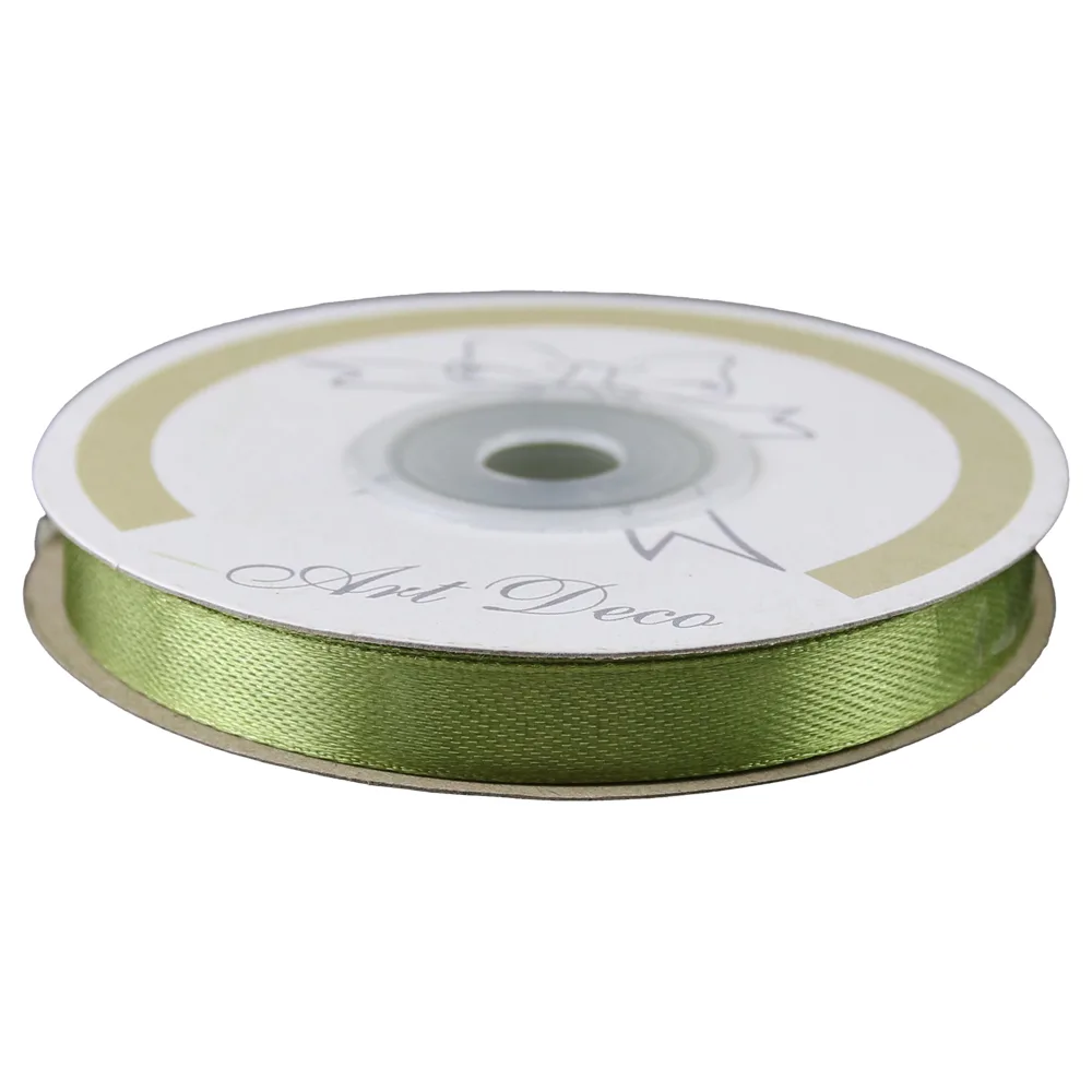 Rola panglica satin Verde deschis 10 mm x 25 m Rola panglica satin Verde deschis 10 mm x 25 m