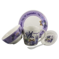 Set ceramic pentru mic dejun 5 piese - Lavender