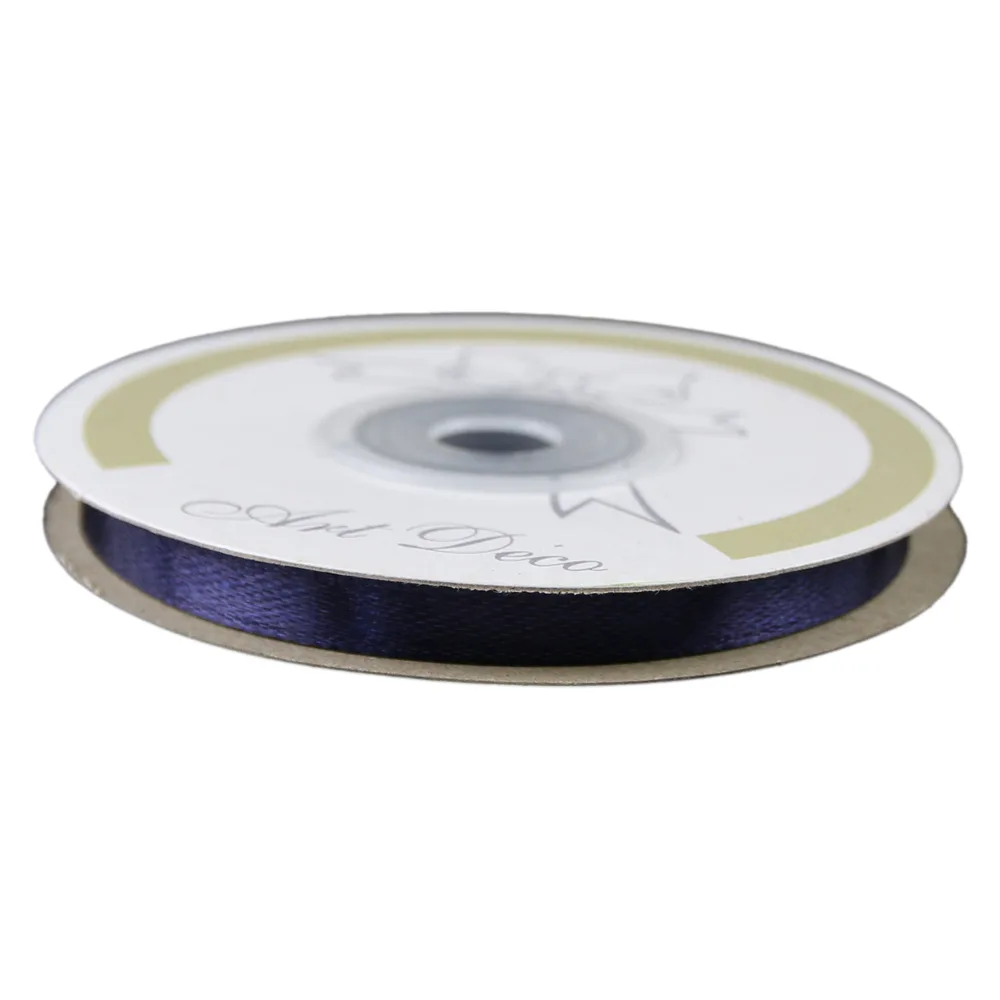 Rola panglica satin Albastru cerneala 6 mm x 25 m Rola panglica satin Albastru cerneala 6 mm x 25 m