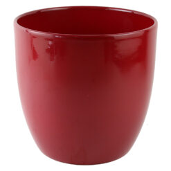Ghiveci din ceramica Basel Full Bordo 24 x 24 cm