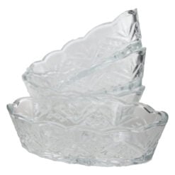 Set 4 boluri ovale din sticla Berlin 175 ml