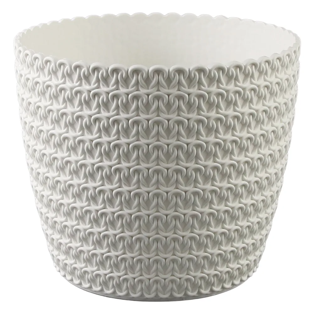 Ghiveci din plastic Magnolia Jersey crem 16 x 13.5 cm