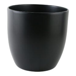 Ghiveci din ceramica Basel Fashion Negru 24 x 23 cm