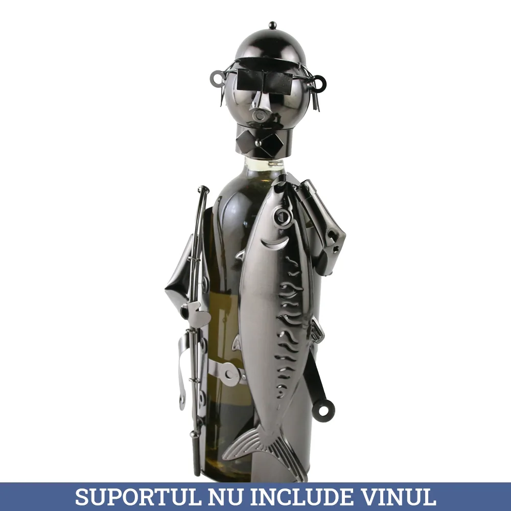 din metal - Pescar 14.5 x 34 cm