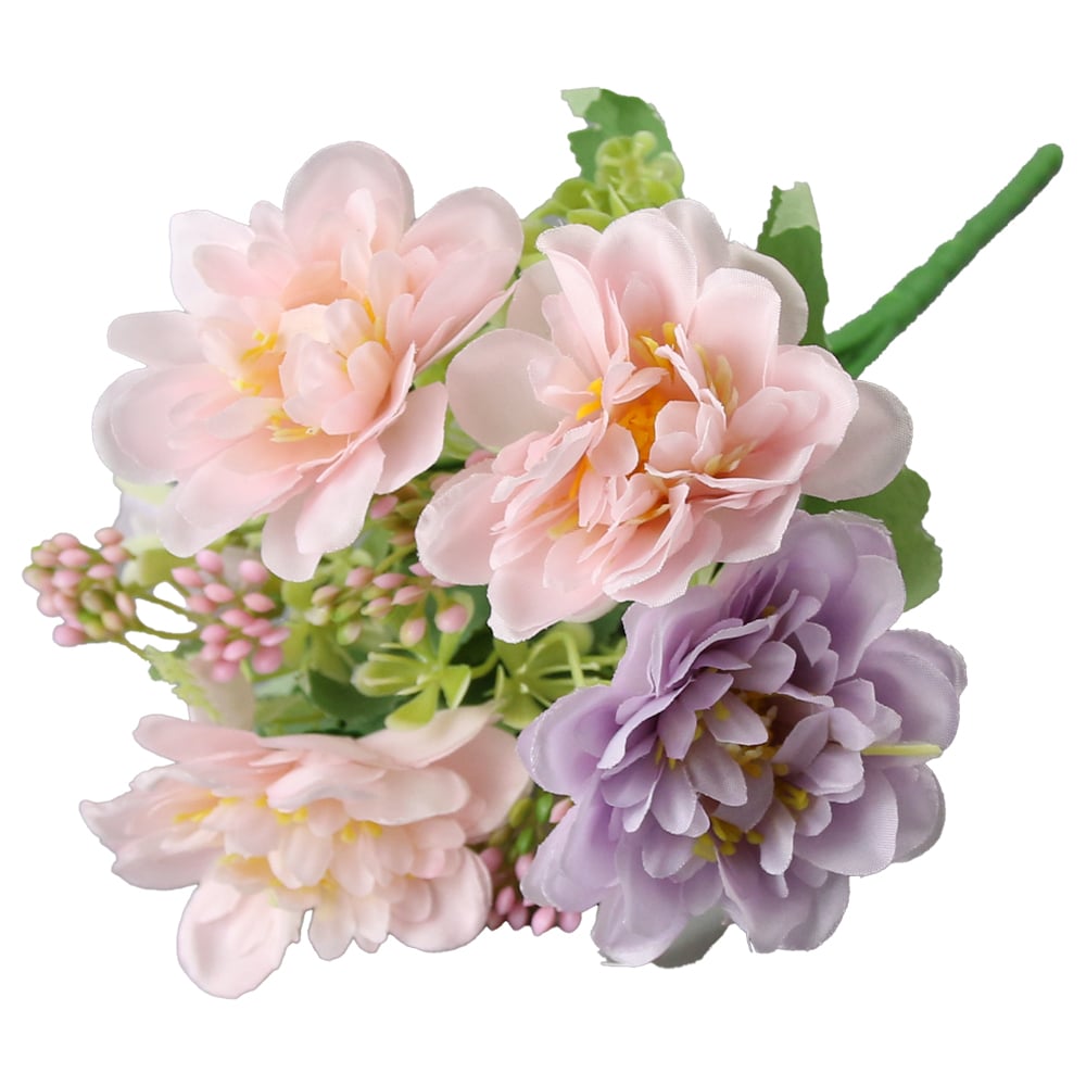 Buchet artificial cu flori si bobite 30 cm Buchet artificial cu flori si bobite 30 cm