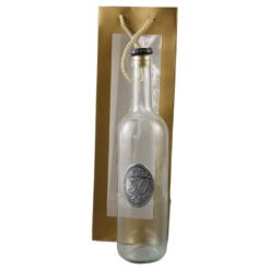 Sticla cu emblema metalica "50"