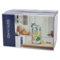 Set 6 pahare din sticla Hawai Tumbler 400 ml Nile Glass