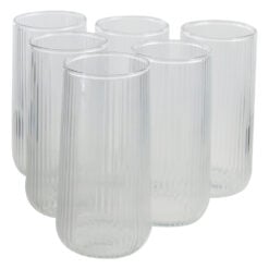 Set 6 pahare din sticla Hawai Tumbler 400 ml Nile Glass