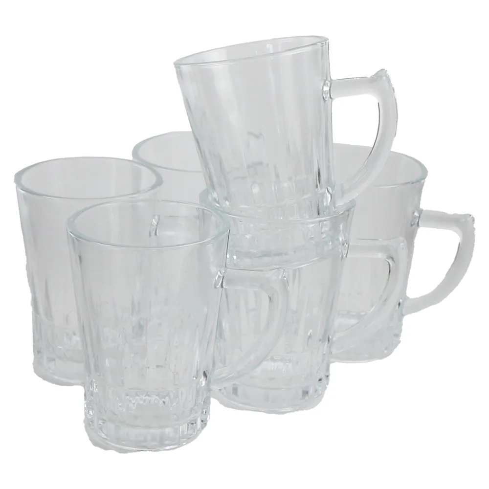 Set 6 cani din sticla Havana 210 ml Set 6 cani din sticla Havana 210 ml