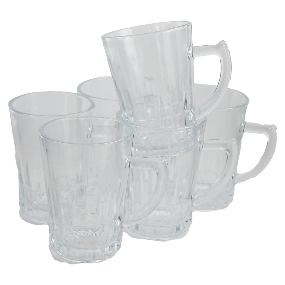 Set 6 cani din sticla Havana 210 ml Set 6 cani din sticla Havana 210 ml