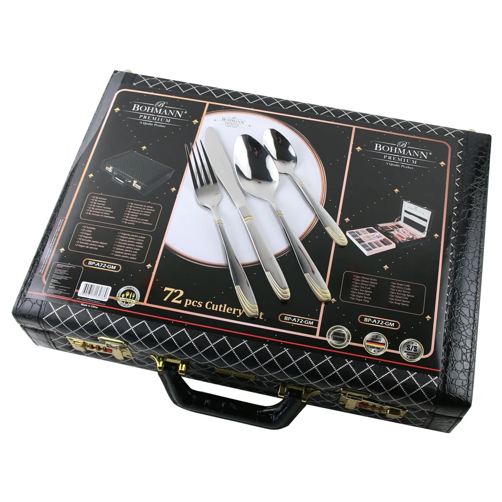 Set tacamuri 72 piese din otel inoxidabil cu diplomat