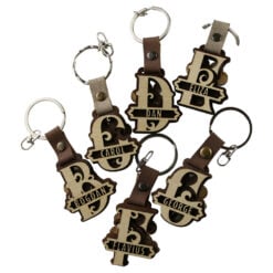 Breloc din lemn personalizat cu nume diverse si originea lor 4 x 9 cm