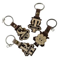 Breloc din lemn personalizat cu nume diverse si originea lor 4 x 9 cm