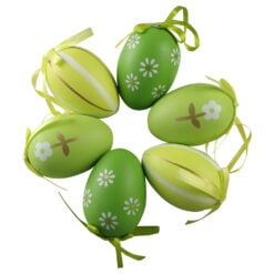 Set 6 oua din plastic 4 x 6 cm