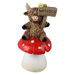 Firgurina Vaca din rasina "Welcome"