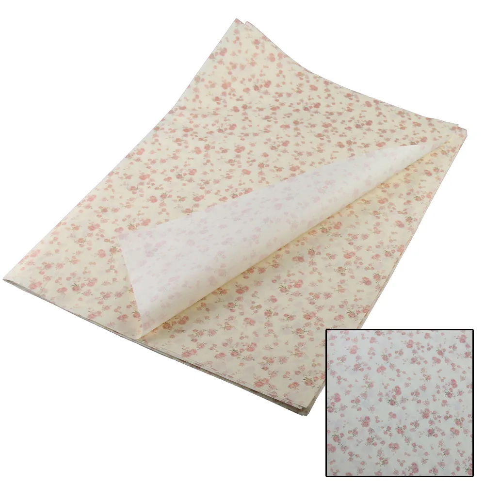 Set 20 coli ambalaj pentru flori 50 x 70 cm din hartie - Floral Set 20 coli ambalaj pentru flori 50 x 70 cm din hartie - Floral