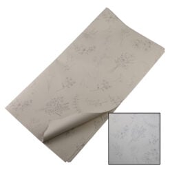 Set 20 coli ambalaj pentru flori 57 x 57 cm din plastic - Bej cu flori