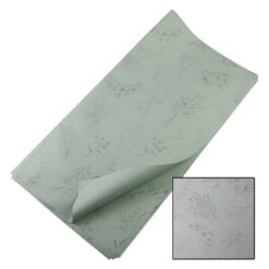 Set 20 coli ambalaj pentru flori 57 x 57 cm din plastic - Verde cu flori
