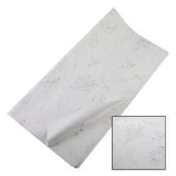 Set 20 coli ambalaj pentru flori 57 x 57 cm din plastic - Alb cu flori