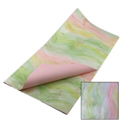 Set 20 coli ambalaj pentru flori 57 x 57 cm din plastic - Curcubeu caise