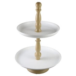 Platou etajat cu 2 nivele din metal 35/25.5 x 43 cm