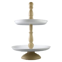 Platou etajat cu 2 nivele din metal 35/25.5 x 43 cm