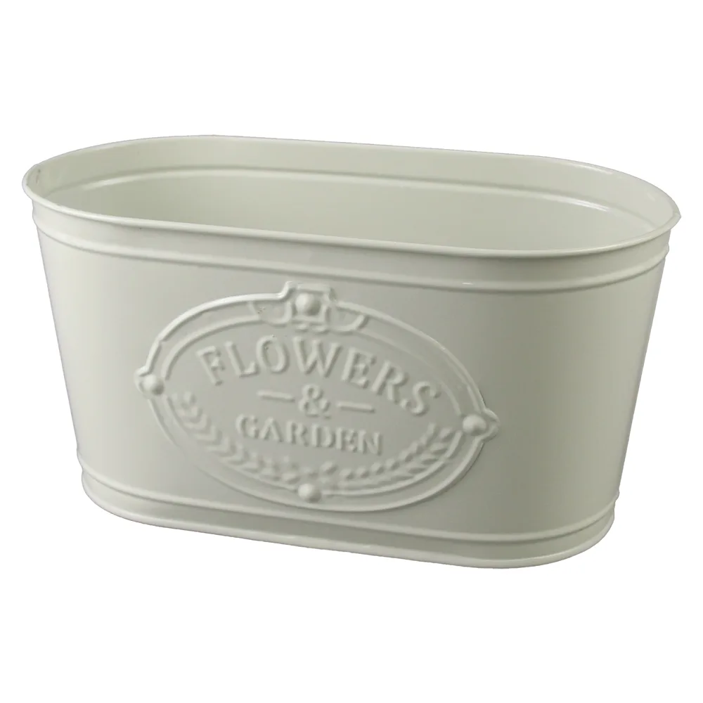 Ghiveci oval din metal 23 x 11.5 cm Ghiveci oval din metal 23 x 11.5 cm
